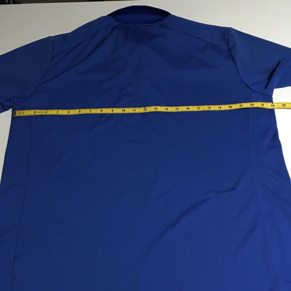 Nike Golf Polo Shirt Size XL Dri Fit Mens Blue Embroidered - Picture 10 of 11